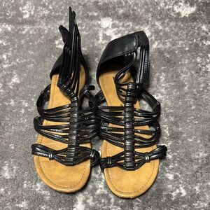 Black Strappy Sandals